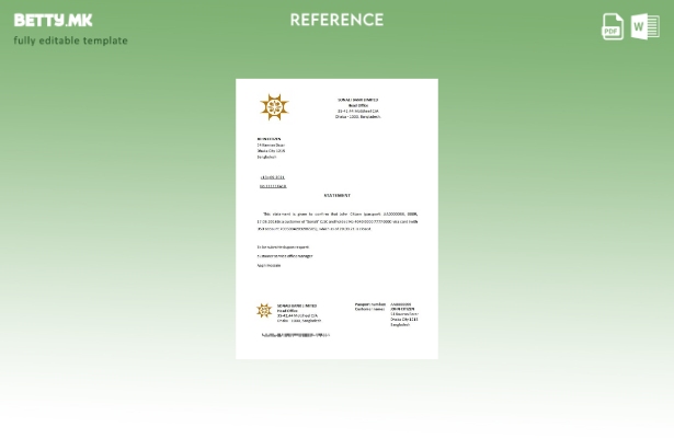 Референтен шаблон за затворање модерен стил Бангладеш Sonali